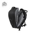 تصویر اختصاصی از نمای زیپ پشت باز کوله بنج کد 1908d در رنگ مشکی