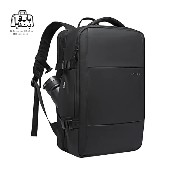 تصویر اختصاصی از نمای جلو و کناری کوله بنج کد ۱۹۰۸d در رنگ مشکی