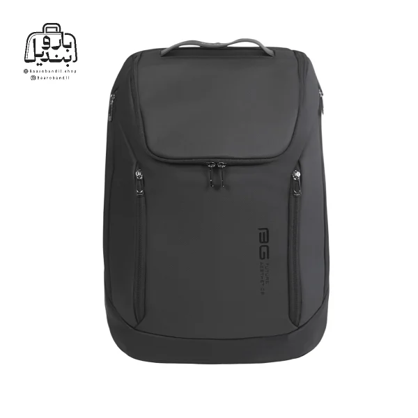 تصویر اختصاصی از نمای جلوی کوله بنج کد 2517 در رنگ مشکی