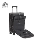 تصویر اختصاصی از زیپ باز چمدان بنج کد ql۷۰۰ سایز کوچک (داخل کابین) در رنگ مشکی