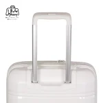 تصویر اختصاصی از نمای پشتی دستهٔ ترولی (کشنده) سایز کوچک (داخل کابین) ریکاردو در رنگ سفید