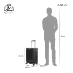 تصویر اختصاصی از سایزبندی چمدان بنج کد ql۷۰۰ سایز کوچک (داخل کابین) در رنگ مشکی