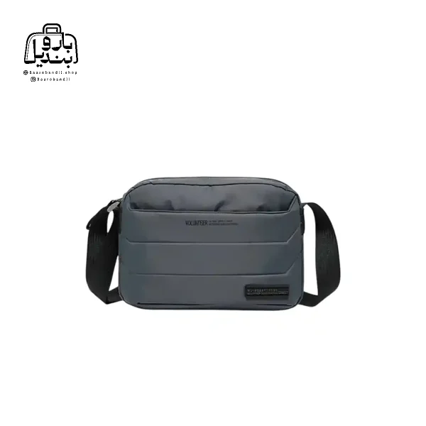 تصویر اختصاصی از نمای جلوی کیف دوشی ولنتیر کد 1713-13 در رنگ طوسی