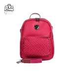 تصویر اختصاصی از نمای جلوی کوله‌پشتی ako fashion همراه با بند کد 1-1032 رنگ آلبالوئی