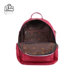 تصویر اختصاصی از زیپ باز کوله‌پشتی ako fashion همراه با بند کد 1-1032 رنگ آلبالوئی