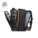 تصویر اختصاصی از زیپ باز کوله بنج کد 1908d در رنگ مشکی