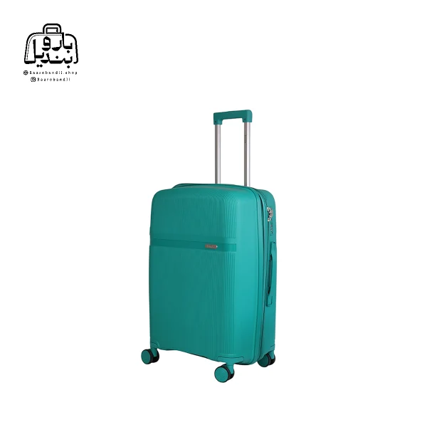 تصویر اختصاصی از چمدان هرموسا کد ۸۰۲۵ سایز کوچک (داخل کابین) در رنگ سبز آبی