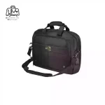 تصویر اختصاصی از نمای جلو و کناری همراه با بند laptop کیف دستی لپتاپی کمل کد A107 در رنگ مشکی