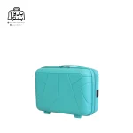 تصویر اختصاصی از کیف آرایشی چمدان هرموسا کد ۹۰۴۴ در رنگ آبی سبز