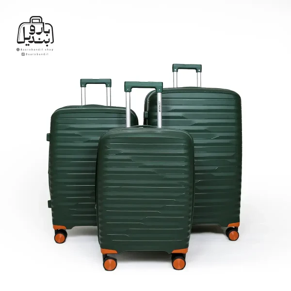 تصویر اختصاصی از چمدان سه تکهٔ اسپید ونوس در رنگ سبز یشمی
