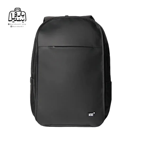تصویر اختصاصی از نمای جلوی کوله‌پشتی mont blanc کد ۱۴۳۲ در رنگ مشکی