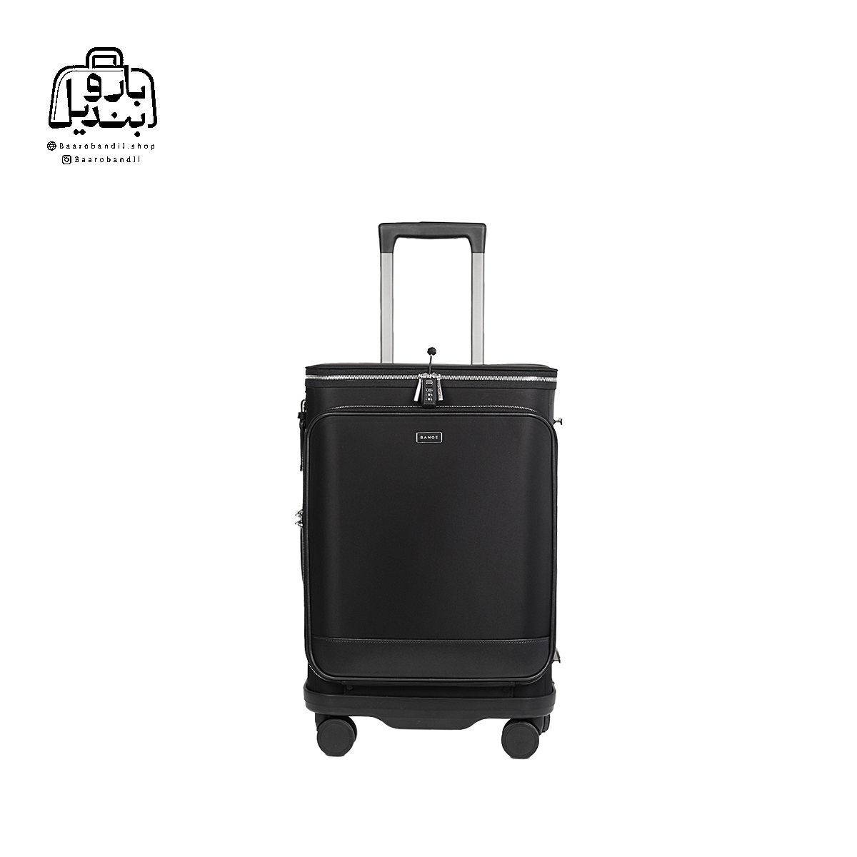 تصویر اختصاصی از نمای جلوی چمدان بنج کد ql۷۰۰ سایز کوچک (داخل کابین) در رنگ مشکی