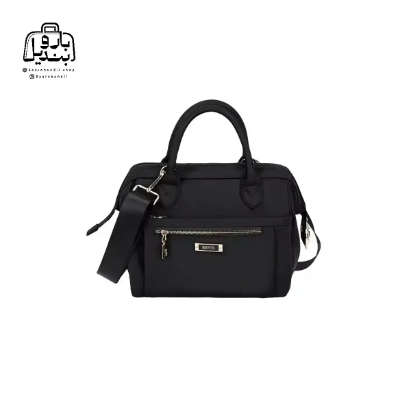 تصویر اختصاصی از نمای جلوی کیف زنانه دوشی ایپول کد 6006-01 در رنگ مشکی