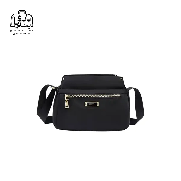 تصویر اختصاصی از نمای جلوی کیف زنانه دوشی ایپول کد 6006-14 در رنگ مشکی