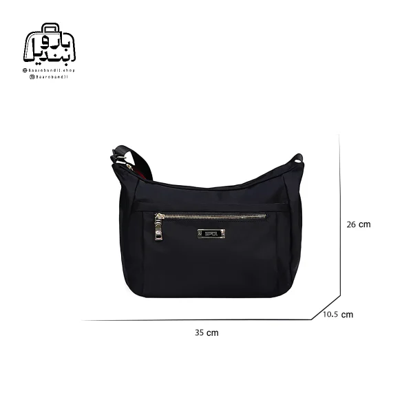 تصویر اختصاصی از سایزبندی کیف زنانه دوشی ایپول کد 6006-18 در رنگ مشکی