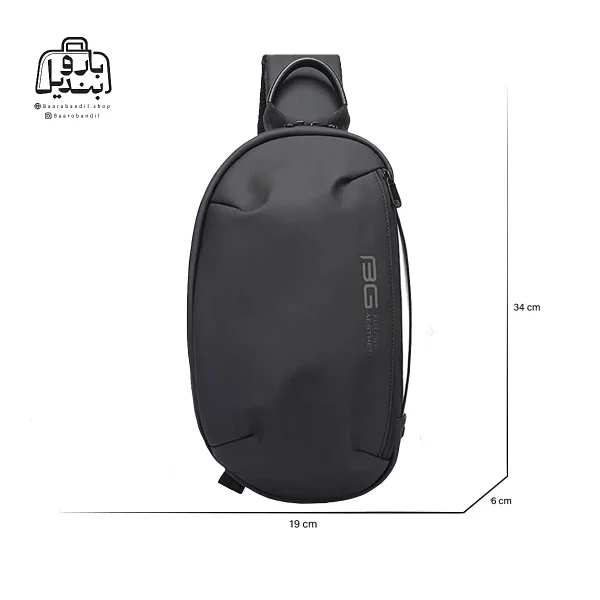 تصویر اختصاصی از سایزبندی بادی‌ بگ (کراس بادی) bange کد 7306 در رنگ مشکی