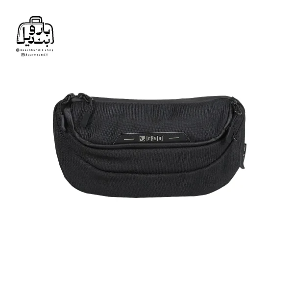 تصویر اختصاصی از نمای جلوی کیف کمری لیستات کد LT2308 در رنگ مشکی