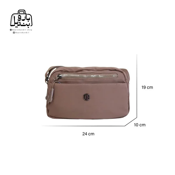 تصویر اختصاصی از سایزبندی کیف زنانه دوشی چیبائو کد ۱۵۰۶-sf در رنگ شکلاتی